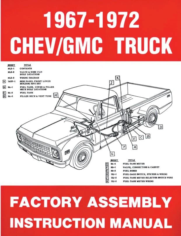 1967-72 Chevrolet, GMC Truck Factory Assembly Manual