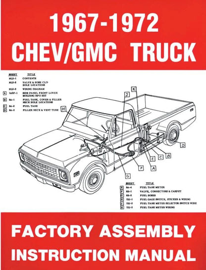 1967-72 Chevrolet, GMC Truck Factory Assembly Manual