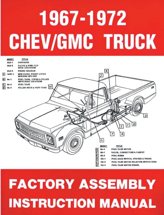 1967-72 Chevrolet, GMC Truck Factory Assembly Manual