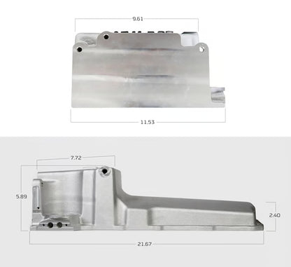 Holley GM LS Swap Oil Pan - Black