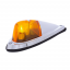 Amber Deluxe Chrome Hi-5 Cab Roof Light Set