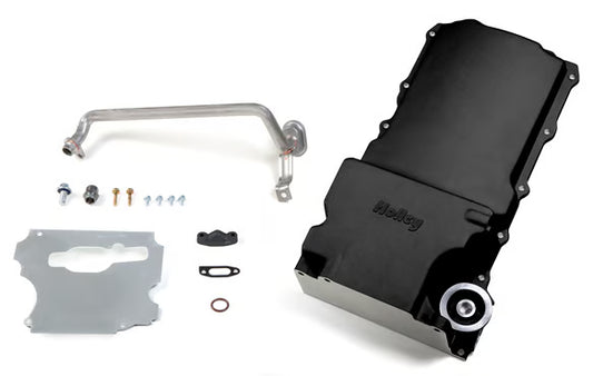 Holley GM LS Swap Oil Pan - Black