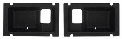 1977-80 C/10; Door Handle Cup Escutcheons; Black; Show-Quality; Pair