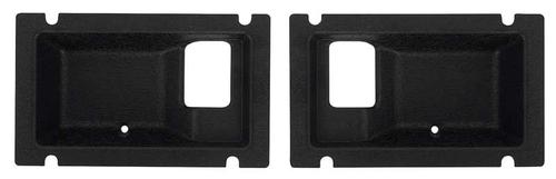 1977-80 C/10; Door Handle Cup Escutcheons; Black; Show-Quality; Pair