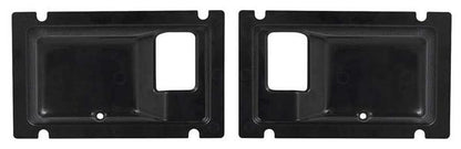 1977-80 C/10; Door Handle Cup Escutcheons; Black; Show-Quality; Pair