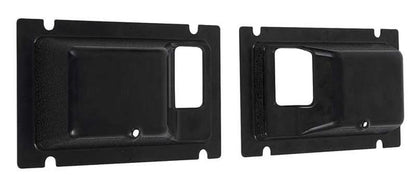 1977-80 C/10; Door Handle Cup Escutcheons; Black; Show-Quality; Pair