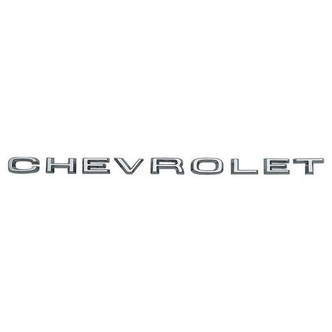 1967-68 C/10 "C H E V R O L E T" Hood Letter Set.