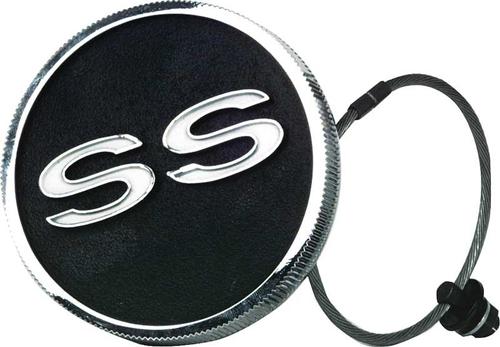 1967-68 Camaro Chrome / Black "SS" Gas Fuel Cap