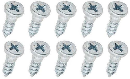 Molding Clip Stud Screw Set; #4 x 3/8" with 1/8" Shoulder; Zinc Plated; Package of 10