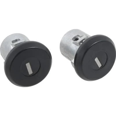 1961-87 Buick, Chevrolet, Pontiac, Olds; Door Lock Set; with Generic Logo Keys; Black