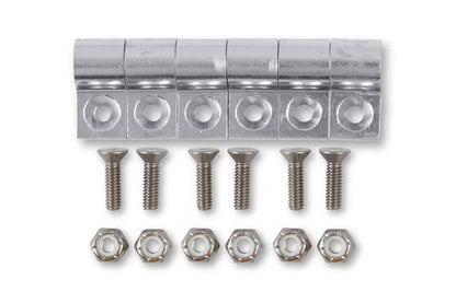 Line Clamp, 3/16", Package Of 6, Polished