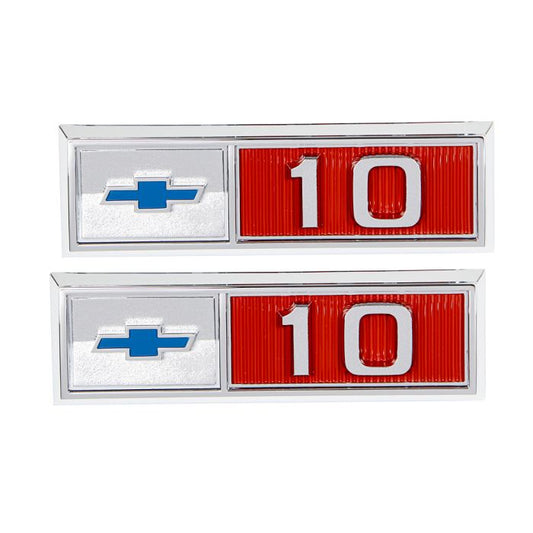 1965 Chevrolet Truck 10" Bowtie Cow Panel Side Emblems