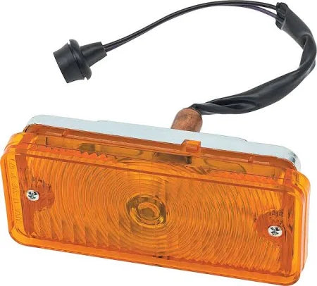 1967-68 Chevy Truck Park Light Assembly LH Amber Lens