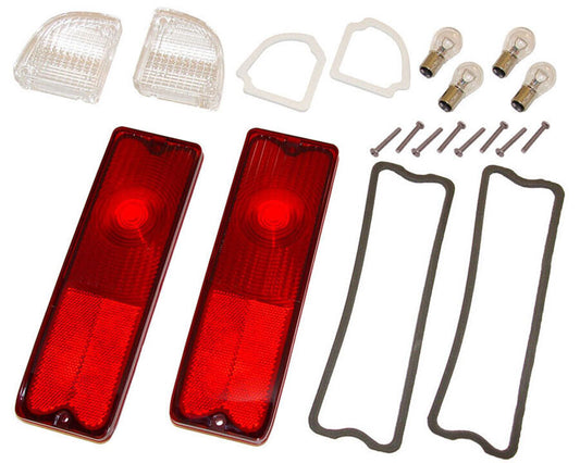 1967-72 Chevy / GMC Truck Tail Light & Back-Up Light & Bulb Kit Fleetside