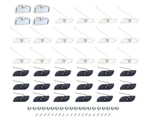 1967-68 Chevrolet / GMC Truck Complete Side Molding Clip & Hardware Kit, Fleetside. (Shortbed or Longbed), Kit.