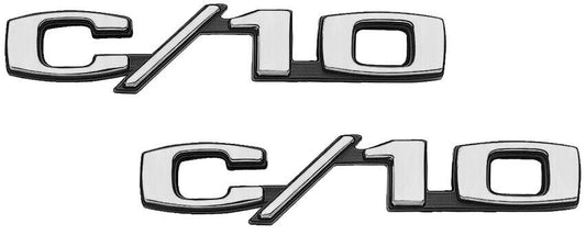 1969-70 Chevrolet Truck "C/10" Fender Side Emblems