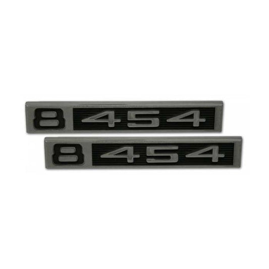 1969-72 C/10 "8-454" Fender Side Emblems