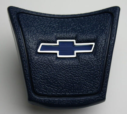 1969 1972 CHEVROLET TRUCK DARK BLUE HORN CAP CHROME AND BLUE BOWTIE