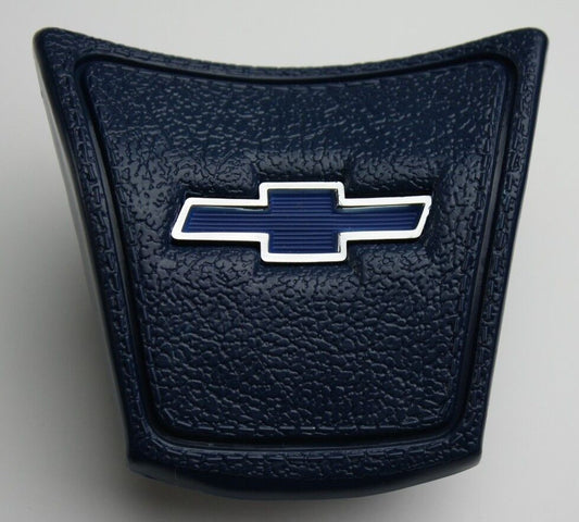 1969 1972 CHEVROLET TRUCK DARK BLUE HORN CAP CHROME AND BLUE BOWTIE