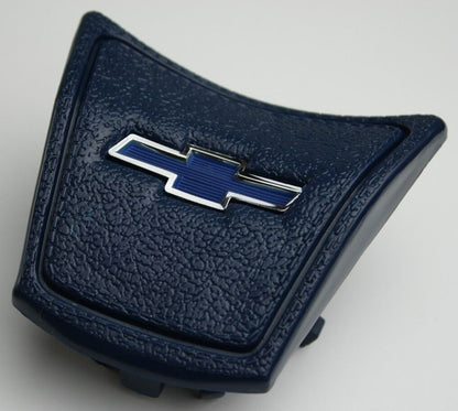 1969 1972 CHEVROLET TRUCK DARK BLUE HORN CAP CHROME AND BLUE BOWTIE