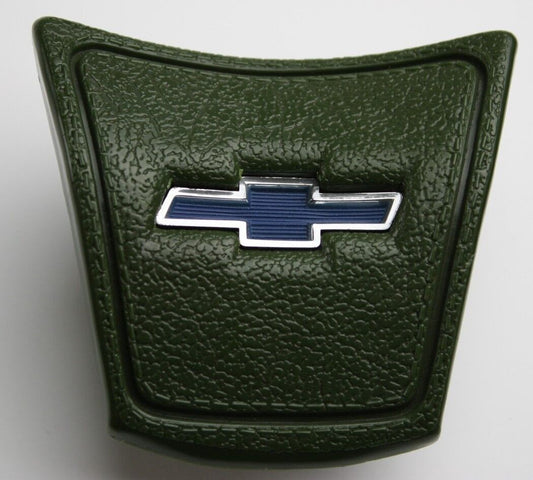 1969-1972 CHEVROLET TRUCK GREEN HORN CAP CHROME AND GREEN BOWTIE