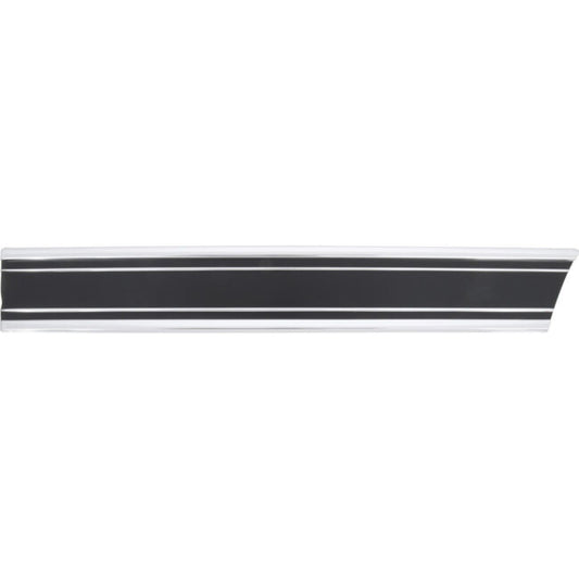 1969-72 Chevrolet / GMC Truck Lower Bed Molding, Front, (Shortbed) L/H, Black. Each.