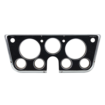 1969-72 C/10 Instrument Dash Bezel, Black w/Chrome Trim -7 Gauge