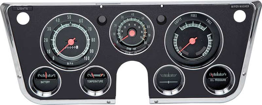 1969-72 Chevrolet / GMC Truck Complete Dash Gauge Cluster, Assembled, With 5000 RPM 8-Cylinder Tachometer / Without Vacuum Gauge (Replaces GM# 6457909) Kit.