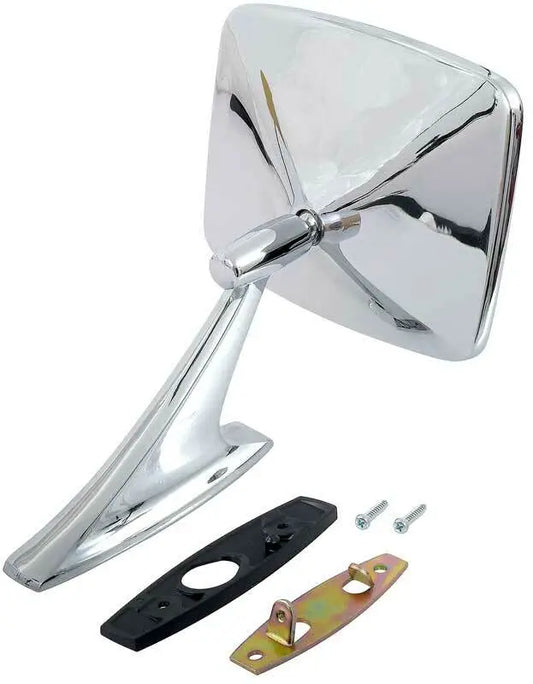 1973-87 C/10 Exterior Door Mirror, Fits LH or RH -Chrome- (Replaces GM# 326174) Each.