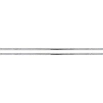 1977-87 C/10 Front Door Panel Carpet Trim Moldings, Stainless Steel, Pair.