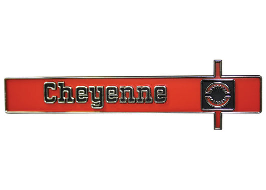 1975-80 C/10 "Cheyenne" Dash Panel Emblem, Each.