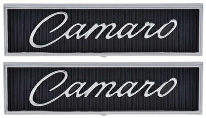 1968-69 Camaro; "Camaro" Door Panel Emblem; with Script Lettering; Pair; GM Licensed