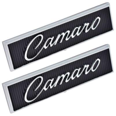 1968-69 Camaro; "Camaro" Door Panel Emblem; with Script Lettering; Pair; GM Licensed