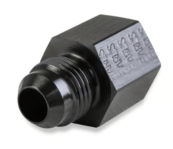 -6 AN Male to 16mm x 1.50 Female - Black