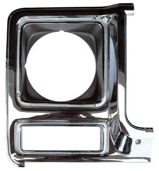 1979-80 Chevrolet / GMC Truck Headlight Bezel, R/H (Chrome Plastic). Each.