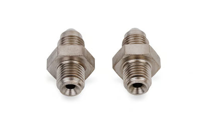 Brake Adapter -3AN To 3/8"-24 Inverted Flare Electroless Nickel Plated Short Steel
