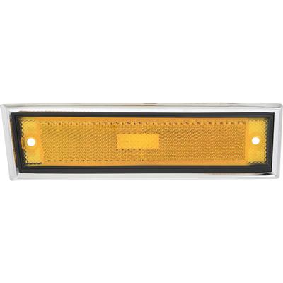 1981-1991 C/10 Side Marker Lamp Assembly  [Amber] R/H W/Chrome Trim