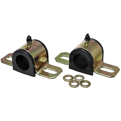 15/16" Sway Bar Bushing and Bracket Set; With Greasable Performance Polyurethane Bushings; LH and RH; Includes Hardware; Black
