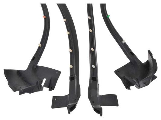 1967-68 Buick, Chevy, Cadillac, Pontiac, Oldsmobile Full Size; Door Frame Weatherstrip Seal, 2 Dr Hardtop & 2 Dr Convertible, Pair