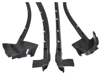 1967-68 Buick, Chevy, Cadillac, Pontiac, Oldsmobile Full Size; Door Frame Weatherstrip Seal, 2 Dr Hardtop & 2 Dr Convertible, Pair