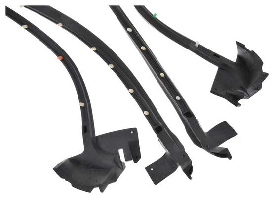 1967-68 Buick, Chevy, Cadillac, Pontiac, Oldsmobile Full Size; Door Frame Weatherstrip Seal, 2 Dr Hardtop & 2 Dr Convertible, Pair