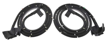 1967-68 Buick, Chevy, Cadillac, Pontiac, Oldsmobile Full Size; Door Frame Weatherstrip Seal, 2 Dr Hardtop & 2 Dr Convertible, Pair