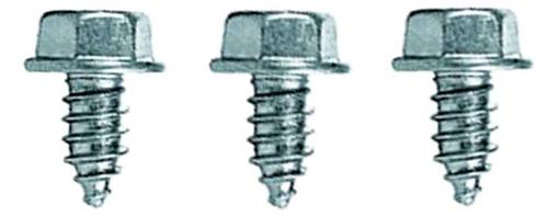 Voltage Regulator Mounting Bolt Set, Washer Head Bolts, #14 x 1/2; Zinc Plated, AB Tip; 3 Piece Set