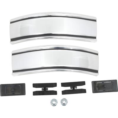 1981-87 C/10, Lower Bedside Corner Moldings, Complete With Mounting Hardware, Pair.