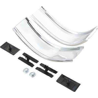 1981-87 C/10, Lower Bedside Corner Moldings, Complete With Mounting Hardware, Pair.