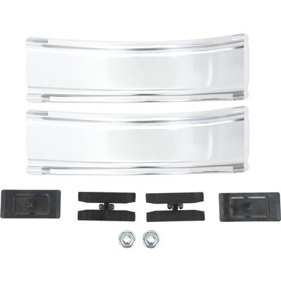 1981-87 C/10, Lower Bedside Corner Moldings, Complete With Mounting Hardware, Pair.