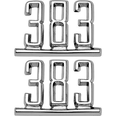 1967 Camaro Front Fender Emblem 383 RH Or LH Sold As PAIR