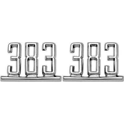 1967 Camaro Front Fender Emblem 383 RH Or LH Sold As PAIR