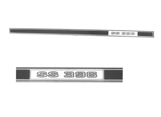 1968 CHEVY CHEVELLE & EL CAMINO GLOVE BOX TRIM "SS-396"