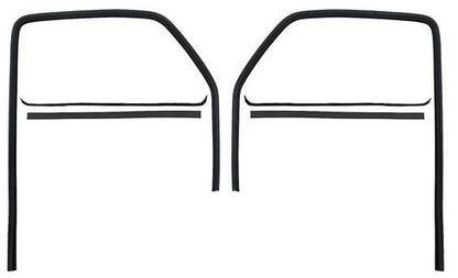 1947-50 C/10; Windowfelt Glass Run Set, without Division Bar; 6 Piece (WFK 1111 47 A)